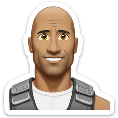 The rock leve un soucis sticker