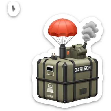 Emojis to fit in with the game hell let loose - garrisons, outposts, smoke, tanks, supply drops, airheads sticker
