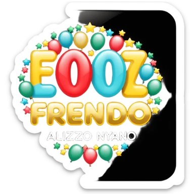 necesito un logo formato redondo en el cual transmita el siguiente mensaje "feliz año nuevo" sticker