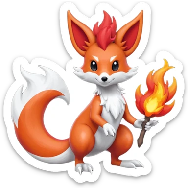 Salandit-Salamence-Foxy-Braixen-fusion sticker