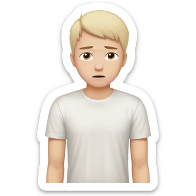 young man in despair applying for jobs with no successs - complete loss or absence of hope sticker