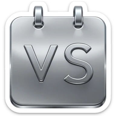 Two overlapping calendar icons with a 'VS' symbol in the middle sticker