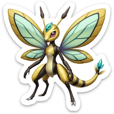 Meloetta-Beedrill-Manectric-Palkia-Cresselia-fusion sticker