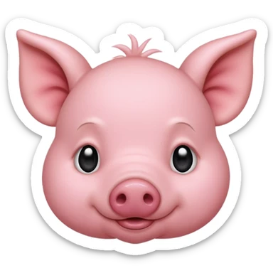 Cutest pig ever sticker