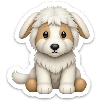 Jellycat sheepdog stuffed animal sticker