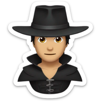 Zorro qui chevauche nami sticker