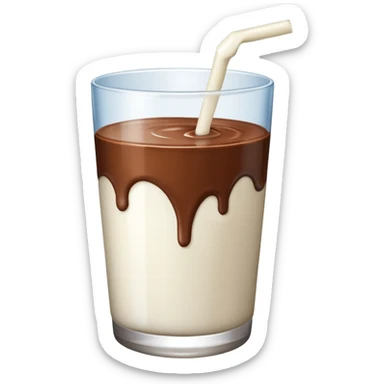 milk with chocolate sticker