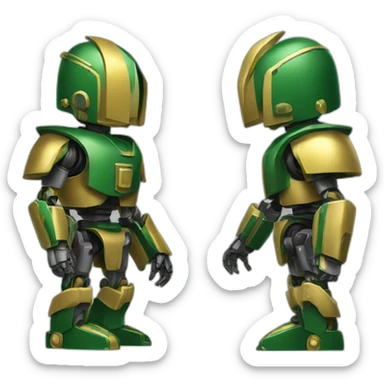 2374 FRC Jesuit crusaderbots green and gold sticker