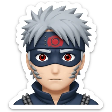 Kakashi Hatake con un ojo sharingan sticker