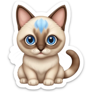 Cute Siamois sticker