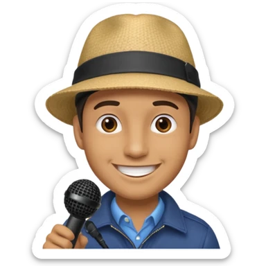 City Tour Guide man  sticker