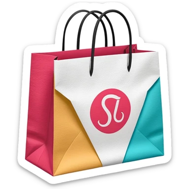 sephora and lululemon shopping bags sticker