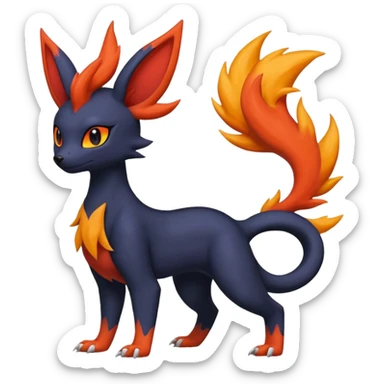 
Canine-Litten-Amaura-Salandit-Noibat-Flareon-Fakémon-fusion (full body) sticker