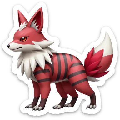 Zigzagoon-Zangoose-Hybrid (Full body) sticker
