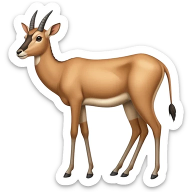 Wildebeest-gazelle-hybrid, full body sticker