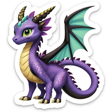 Meloetta-Raikou-Spyro-Toothless-Stitch-Pokémon-Fakémon-creature-hybrid sticker