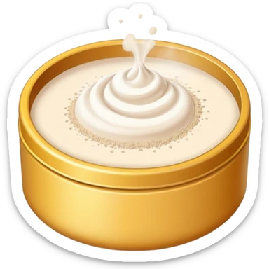 pact whit powder sticker