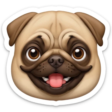 Pug apaixonado sticker