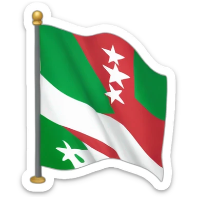drapeau Madagascar et Reunion sticker