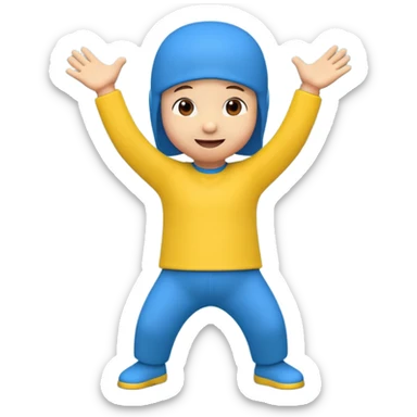 Pocoyo bailando sticker