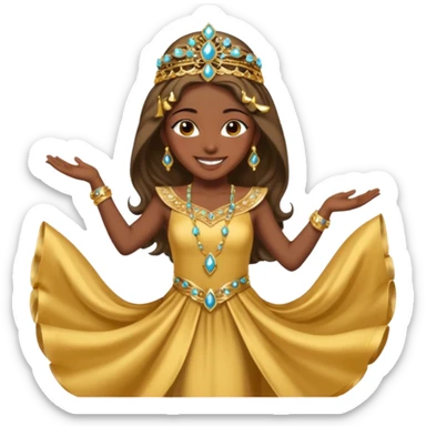 Arabic dancer girl sticker