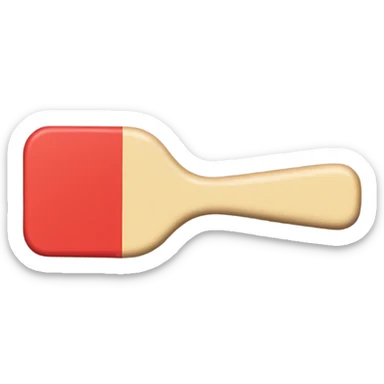 Rectangle Paddle black red sticker