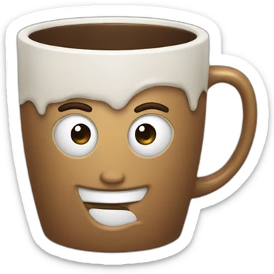 a mug full of coffee mugs sticker