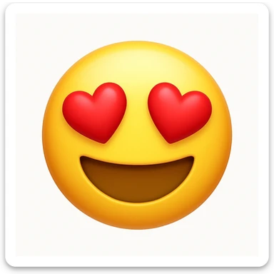 Convert the uploaded image into a 3D Apple-style emoji — preserve the key shapes, colors, and overall composition of the original image. Simplify the forms into clean, rounded cartoon-style elements while keeping the subject recognizable. Apply glossy textures, soft lighting, smooth shading, and render everything in Apple emoji style on a clean white background

 sticker