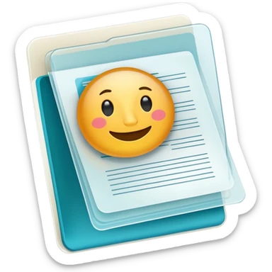 FAFSA info file - Transparent translucent plastic white folder sticker