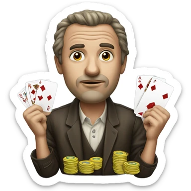 Degenerate gambler sticker