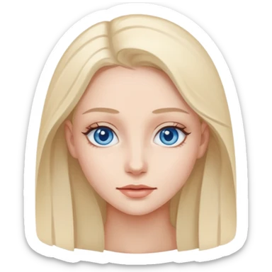 Amour impossible femme aux yeux bleu sticker