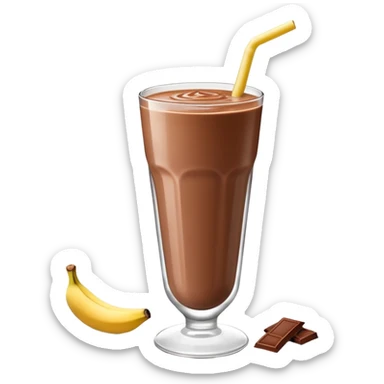 Chocolate banana smoothie  sticker
