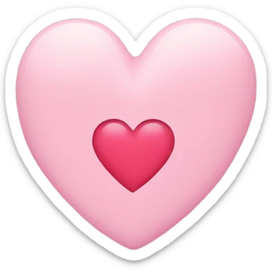 Baby pink heart with the letter M inside it sticker