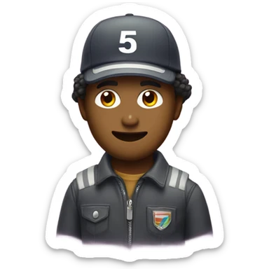 the number 54 with a cool background sticker