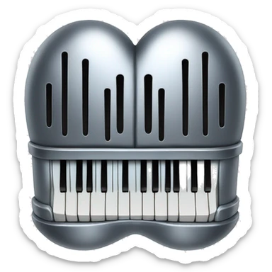 metal chrome heart organ sticker