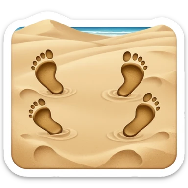 footsteps sticker