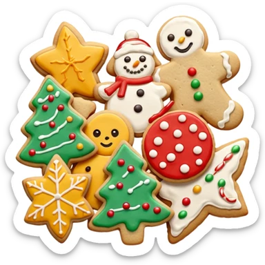 christmas cookies sticker