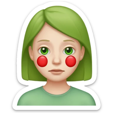 Just ate something bad emoji face sticker