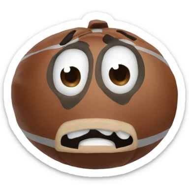 Buckeye mascot bruised sticker