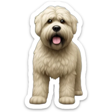 Bouvier bernoit sur un trottoir sticker