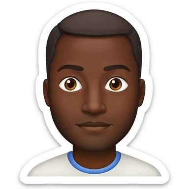 Joven de 40 años, moreno sticker