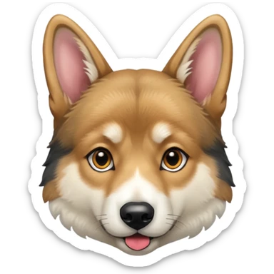 German shepherd husky mix sticker
