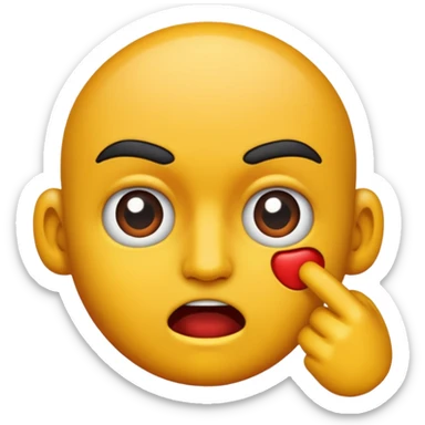 Punched in the face sticker