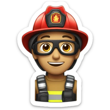 Fire-fighter sticker
