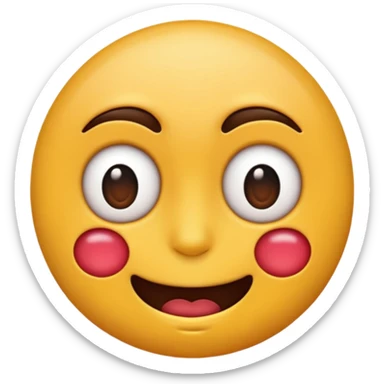Quiero un emoji que este enamorado y se muerda el dedo  sticker