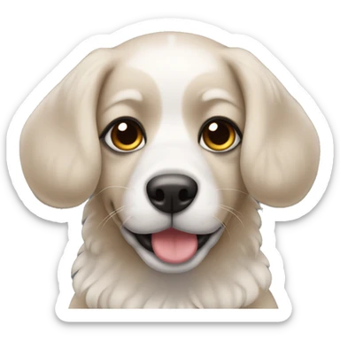 Perrito con maquillaje  sticker