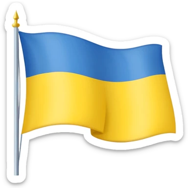 Uma bandeira de país tipo da Ucrânia mais em vez da cor azul vc coloca a cor preta onde fica o azul preto sem o azul sticker