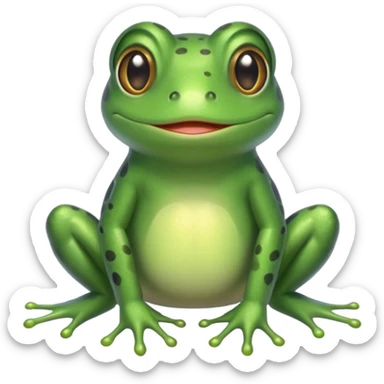cutest mommy frog sticker