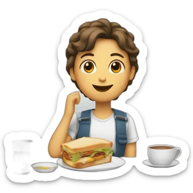 déjeuner sticker