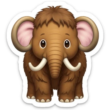 baby mammoth sticker